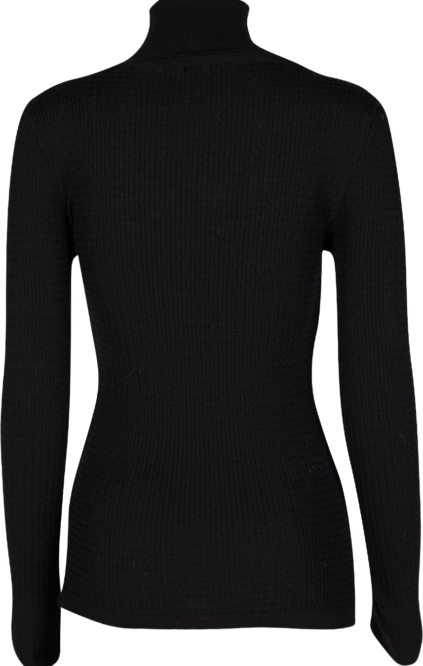 Rollkragen-Pullover in Schwarz