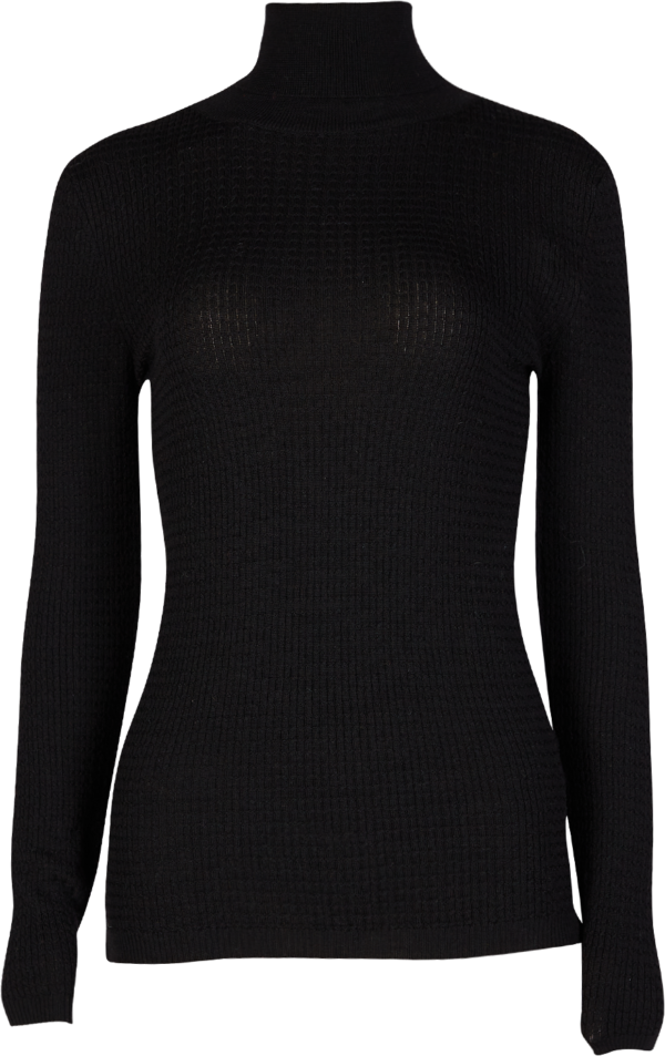 Rollkragen-Pullover in Schwarz – Bild 3