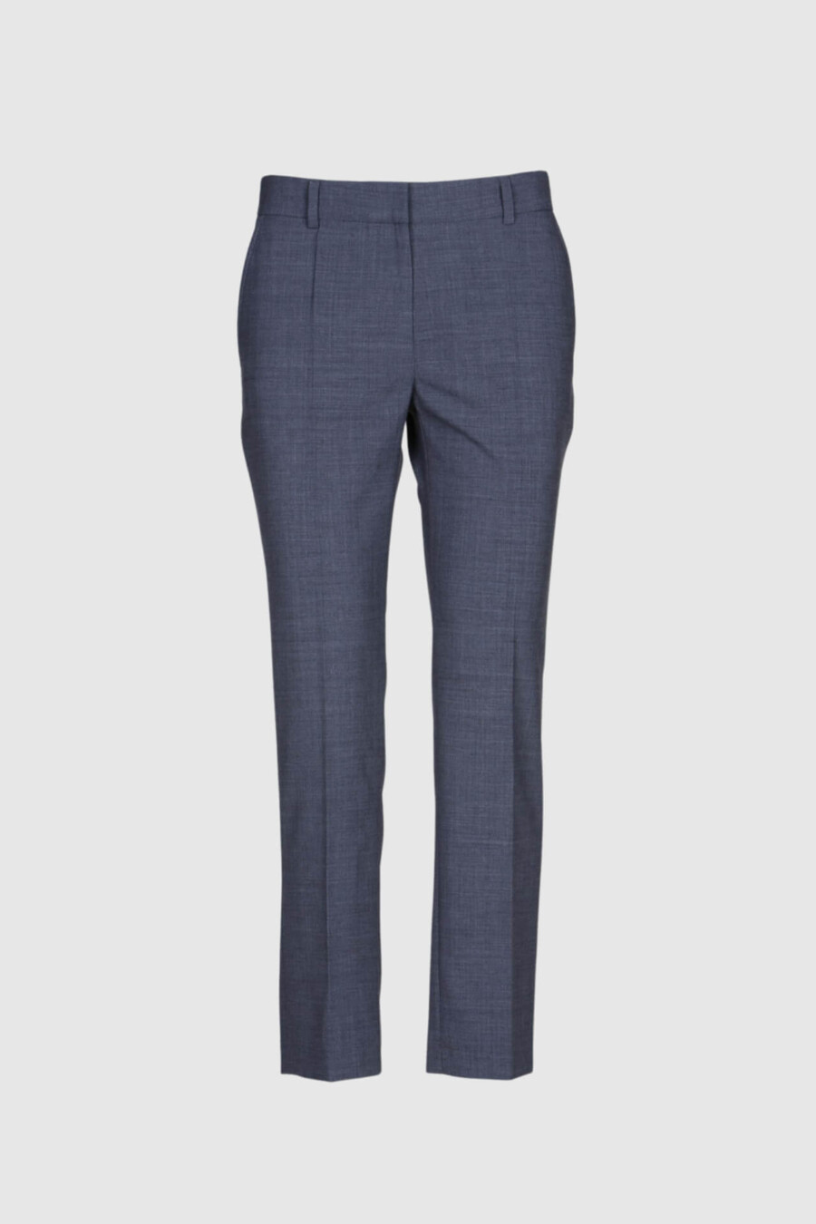 Hose, , Anthrazit, Schurwolle, 7/8 Hose, schwarz, Taschen und Bund, Gesäßtaschen
