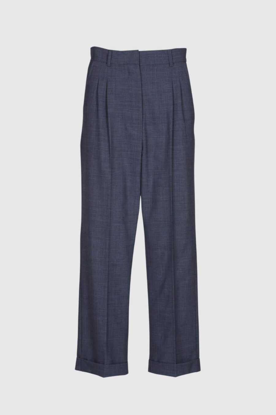 Hose, hoher Bund, Bundfalten, Wolle, Schurwolle, weites Bein, pink, schwarz, grau, 7/8 Länge