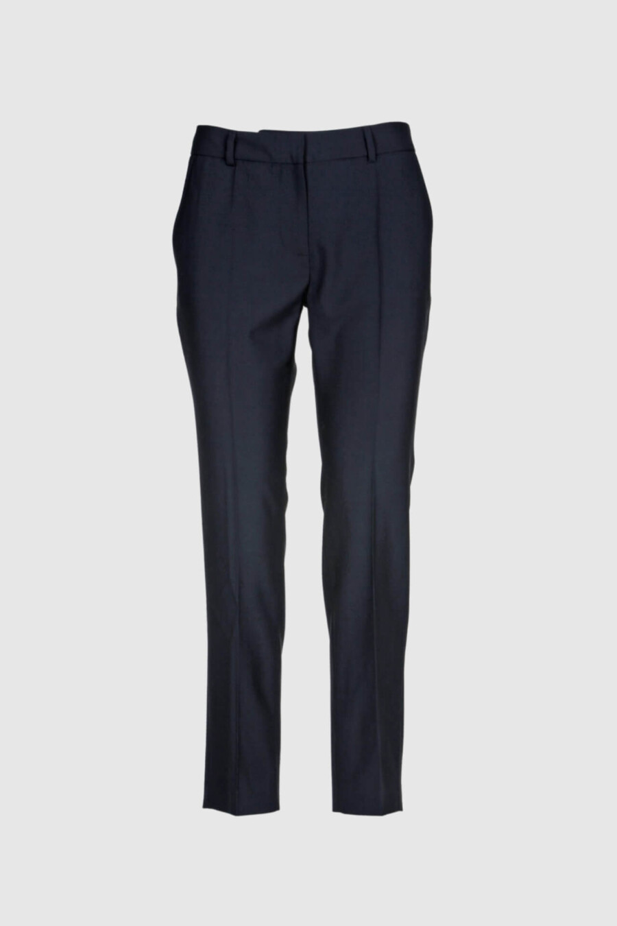 Hose, Schwarz, Schurwolle, 7/8 Hose, schwarz, Taschen und Bund, Gesäßtaschen