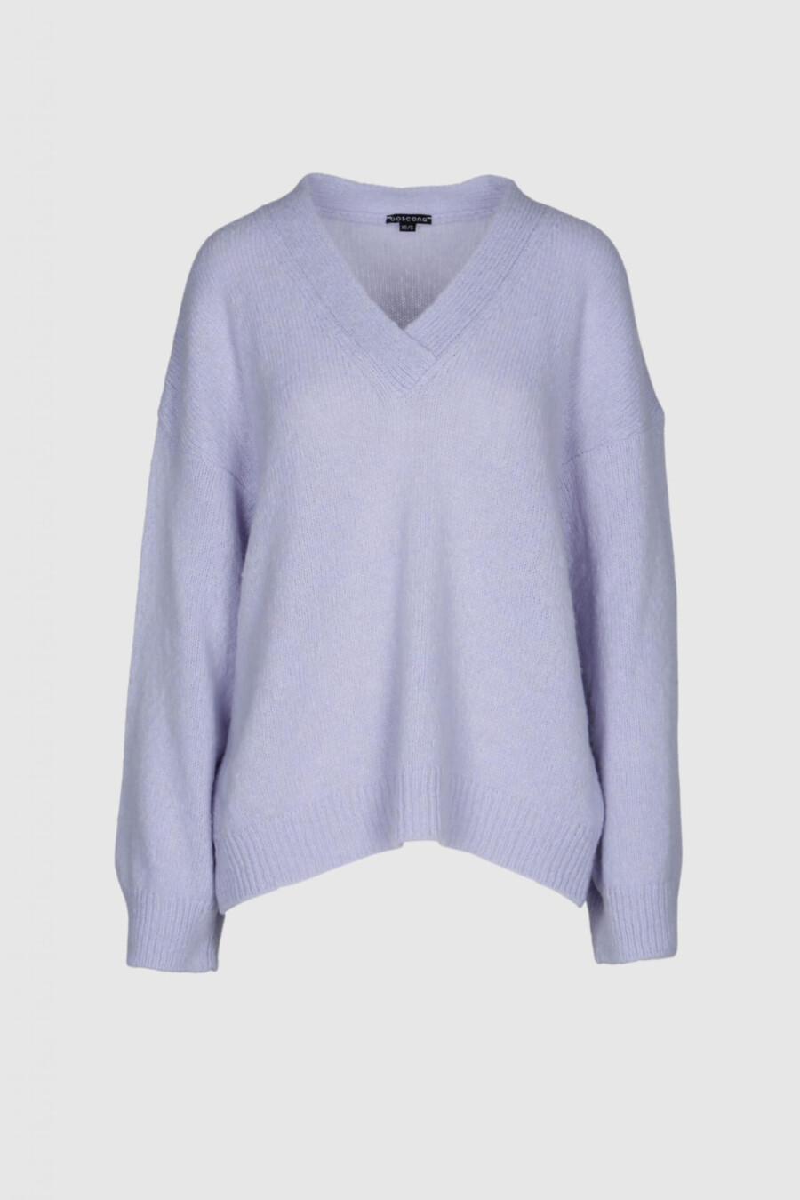 Pullover, Oversize, Wolle, V Ausschnitt, lila, weiches Material , lavendel