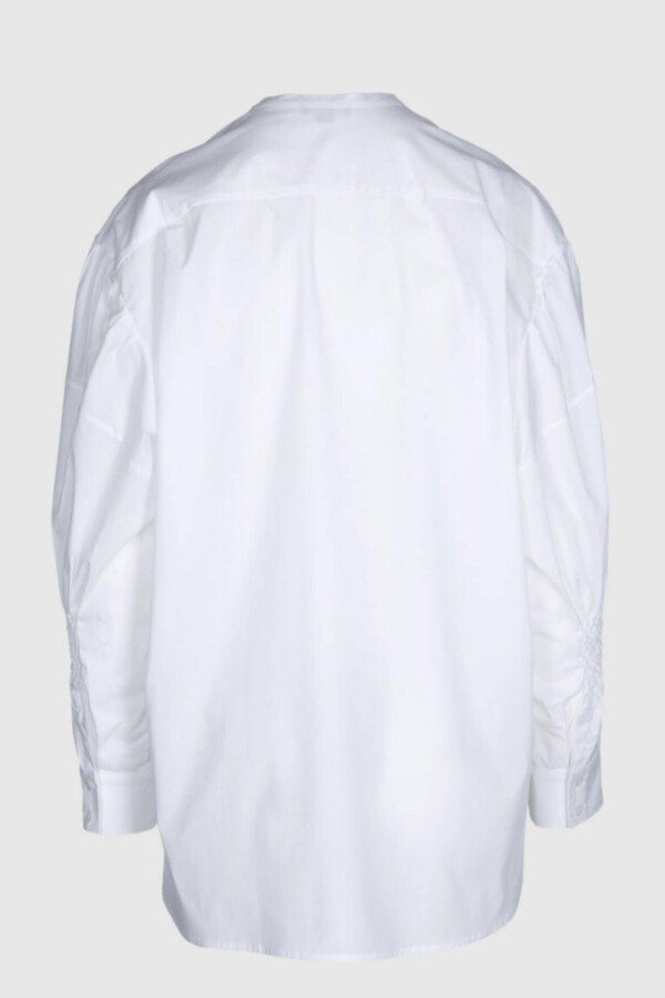 Oversized-Bluse in Weiss – Bild 3
