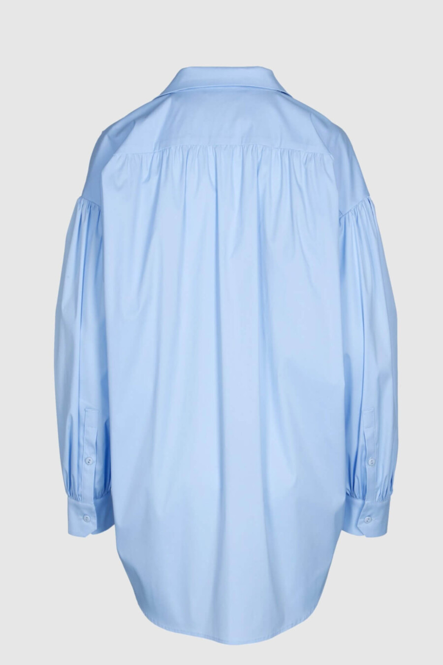Bluse, Hemdbluse, oversize, Casual Look , blau