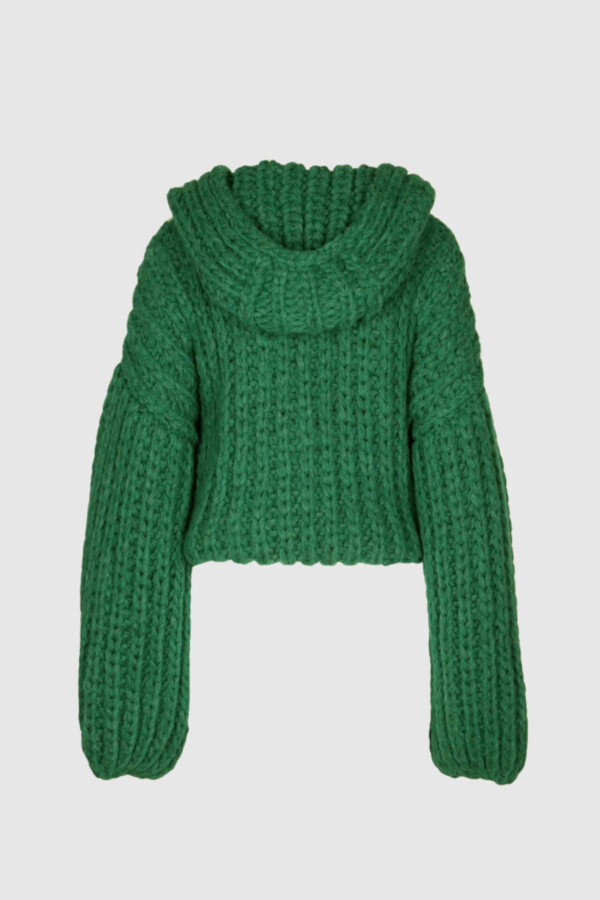 Grüne Strickjacke Damen – Locker geschnitten & weich – Bild 3