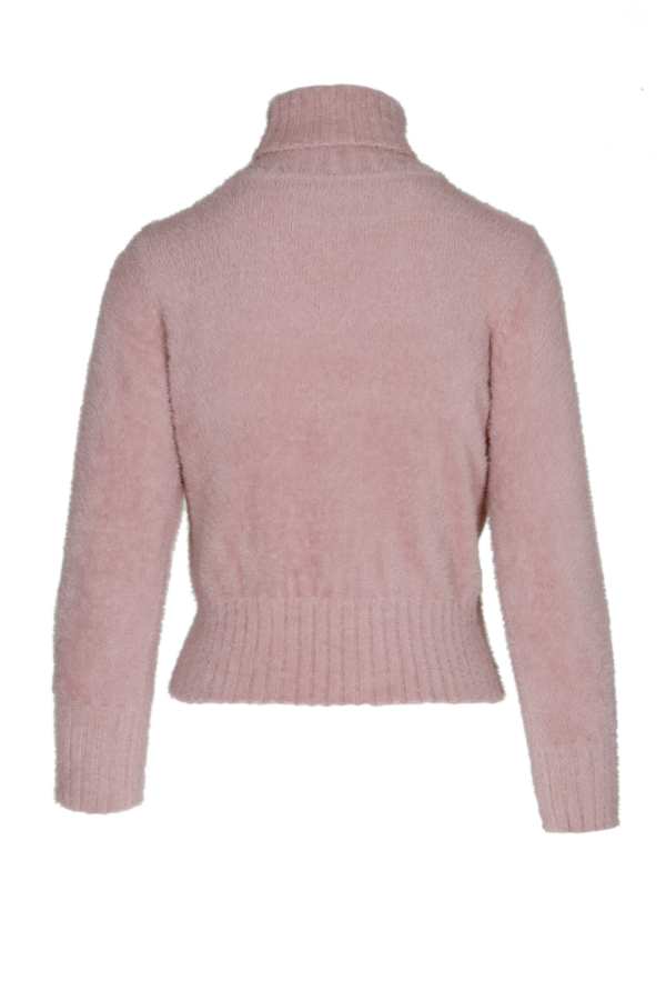 Figurbetonter Rollkragenpullover in Rosa – Stilvolle Eleganz mit kuscheligem Komfort – Bild 3