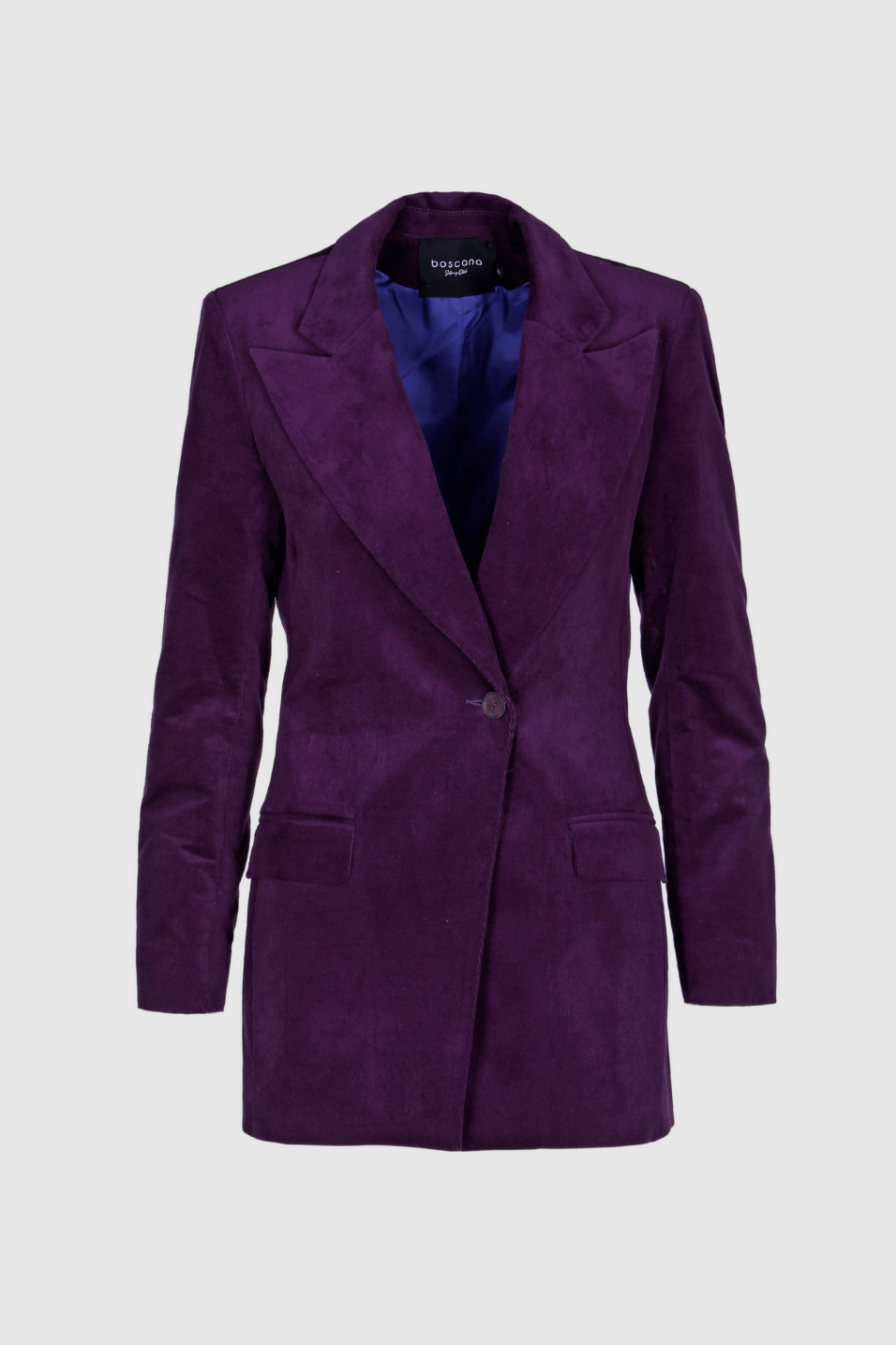 Damen Blazer aus Cord in Lila