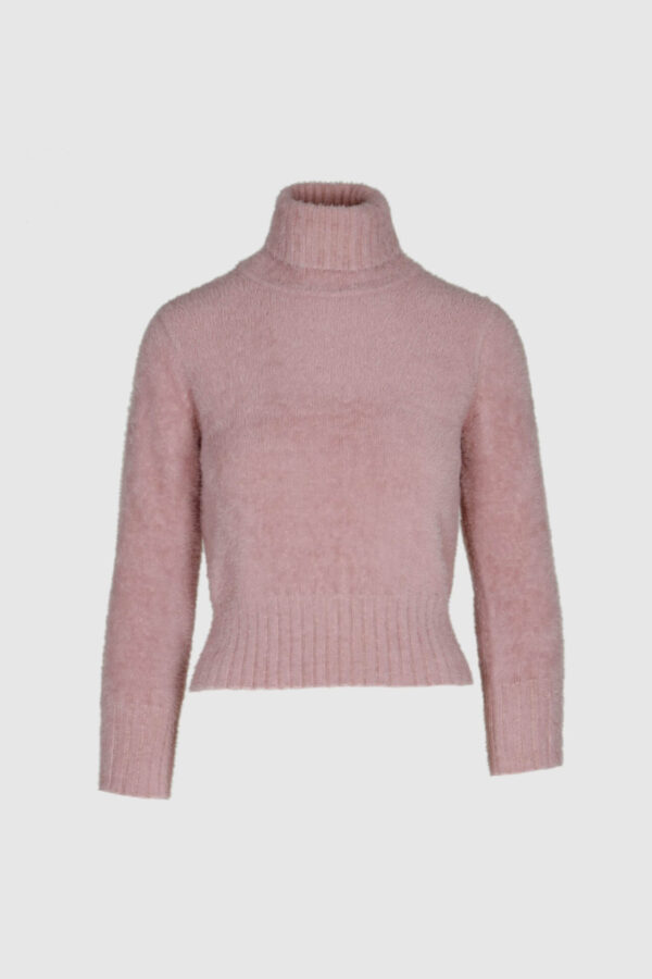 Pullover aus einem Wollgemisch in rosa