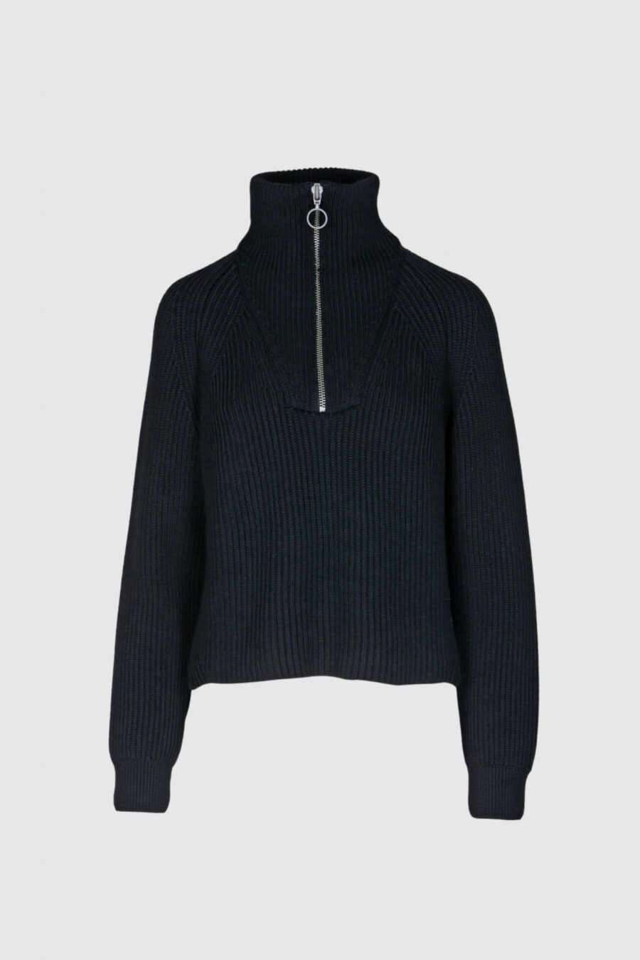 Pullover aus reiner Wolle in Schwarz
