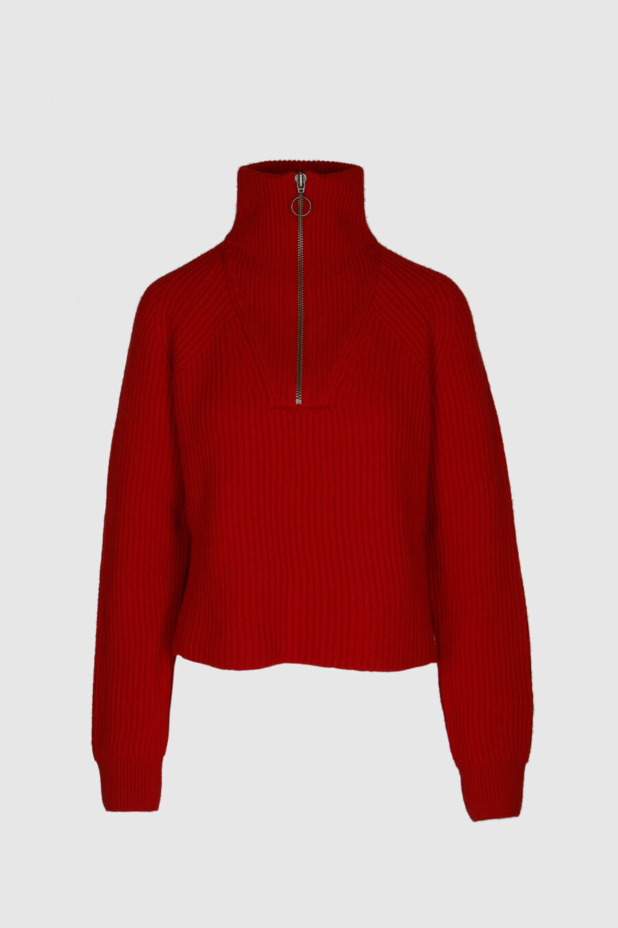 Pullover aus reiner Wolle in rot