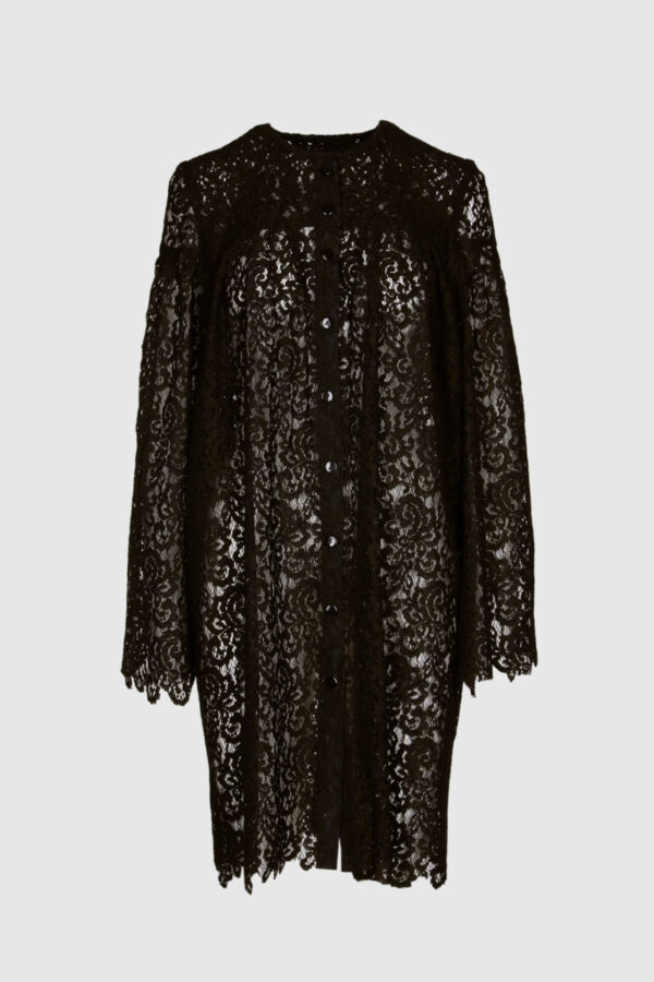Kleid aus Spitze in schwarz