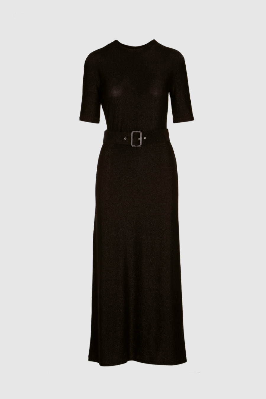Kleid in Schwarz Damen mit Gürtel