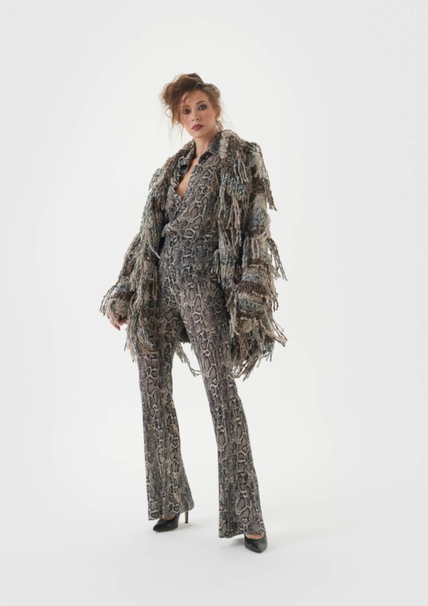 Strickjacke braun Handarbeit