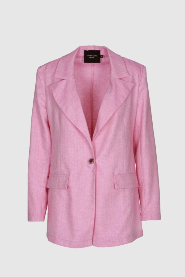 Blazer aus leichter Baumwolle in Pink