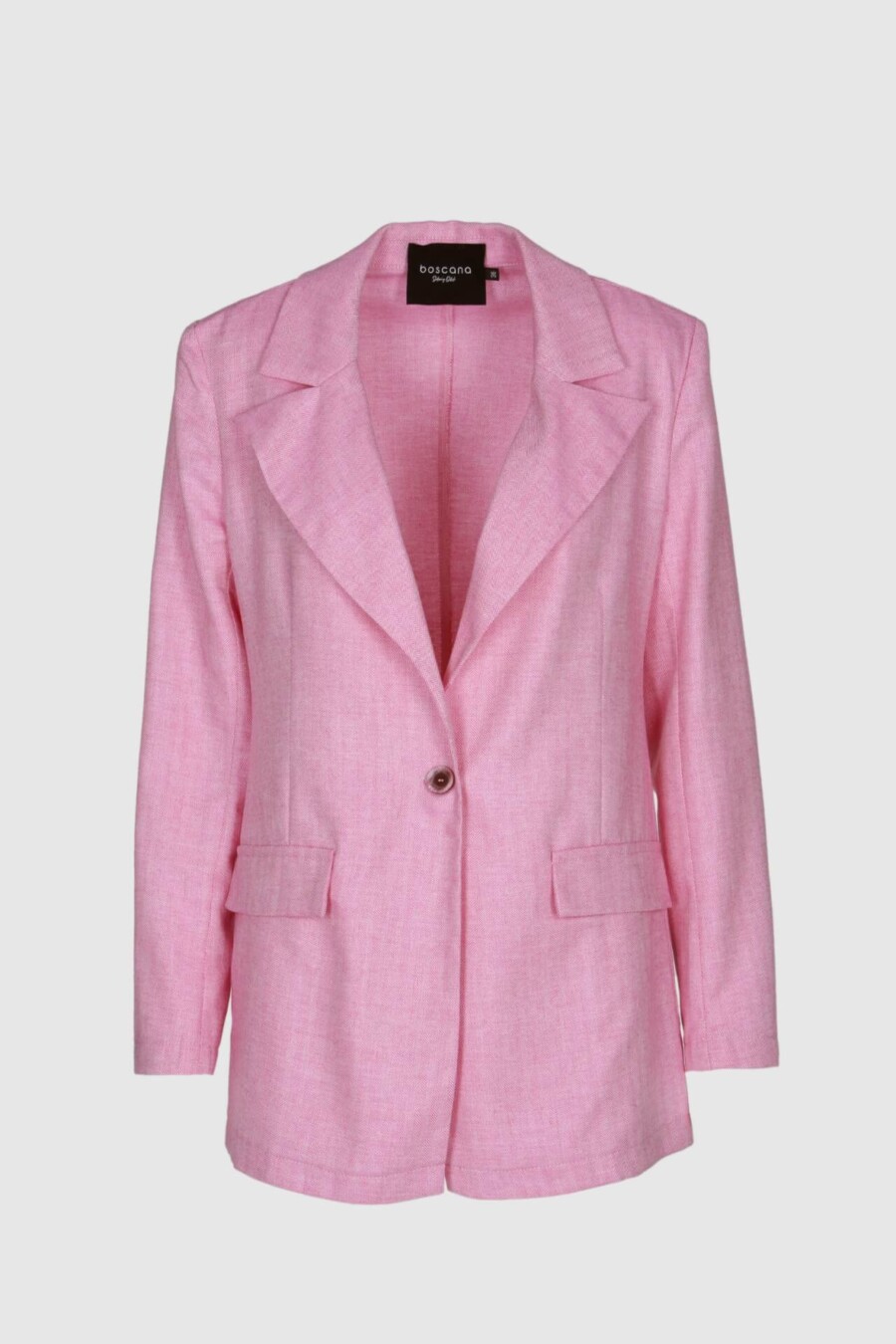 Blazer aus leichter Baumwolle in Pink
