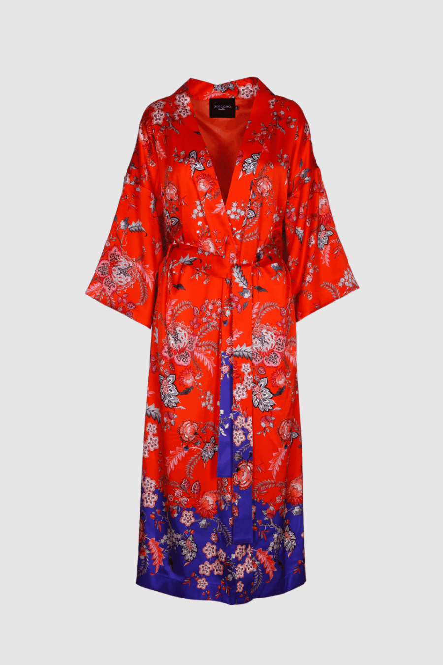 Kimono aus Seide in rot