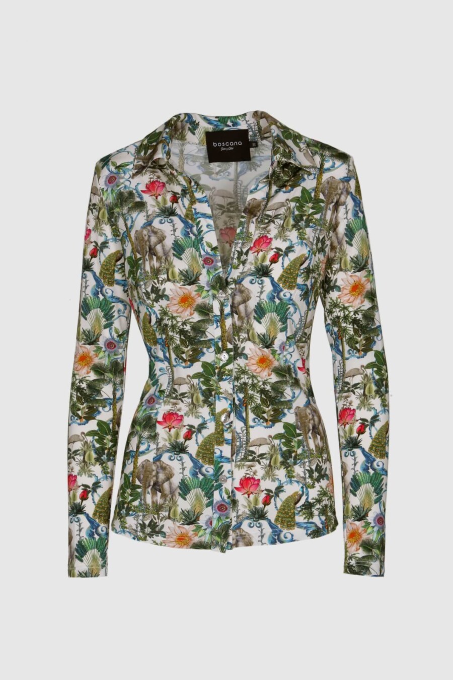 Grüne Bluse mit Muster – Feminine Eleganz mit modernem Fashion-Design