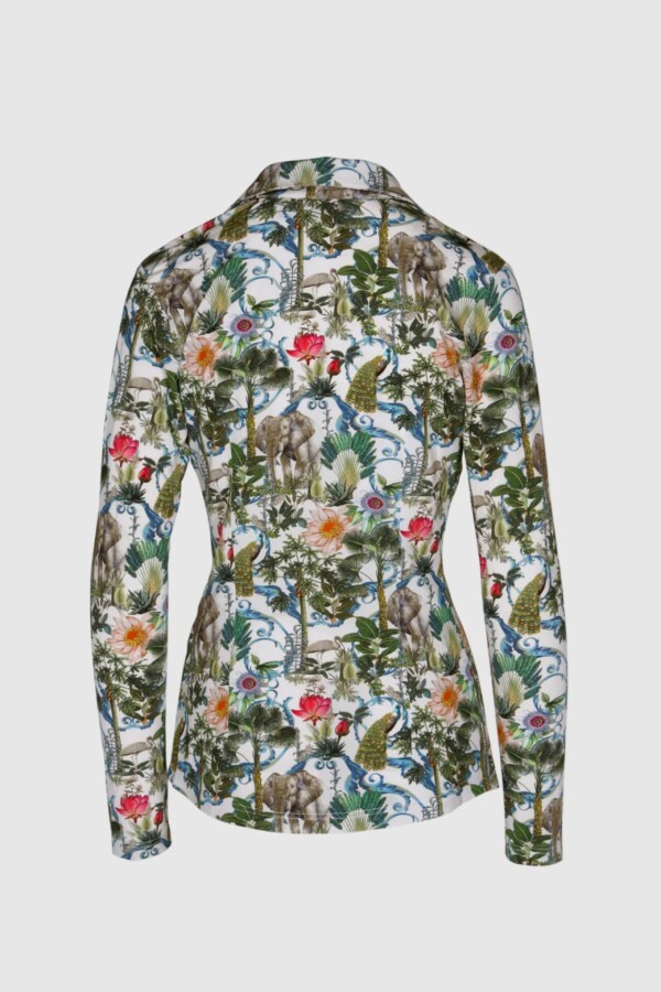 Grüne Bluse mit Muster – Feminine Eleganz mit modernem Fashion-Design – Bild 3