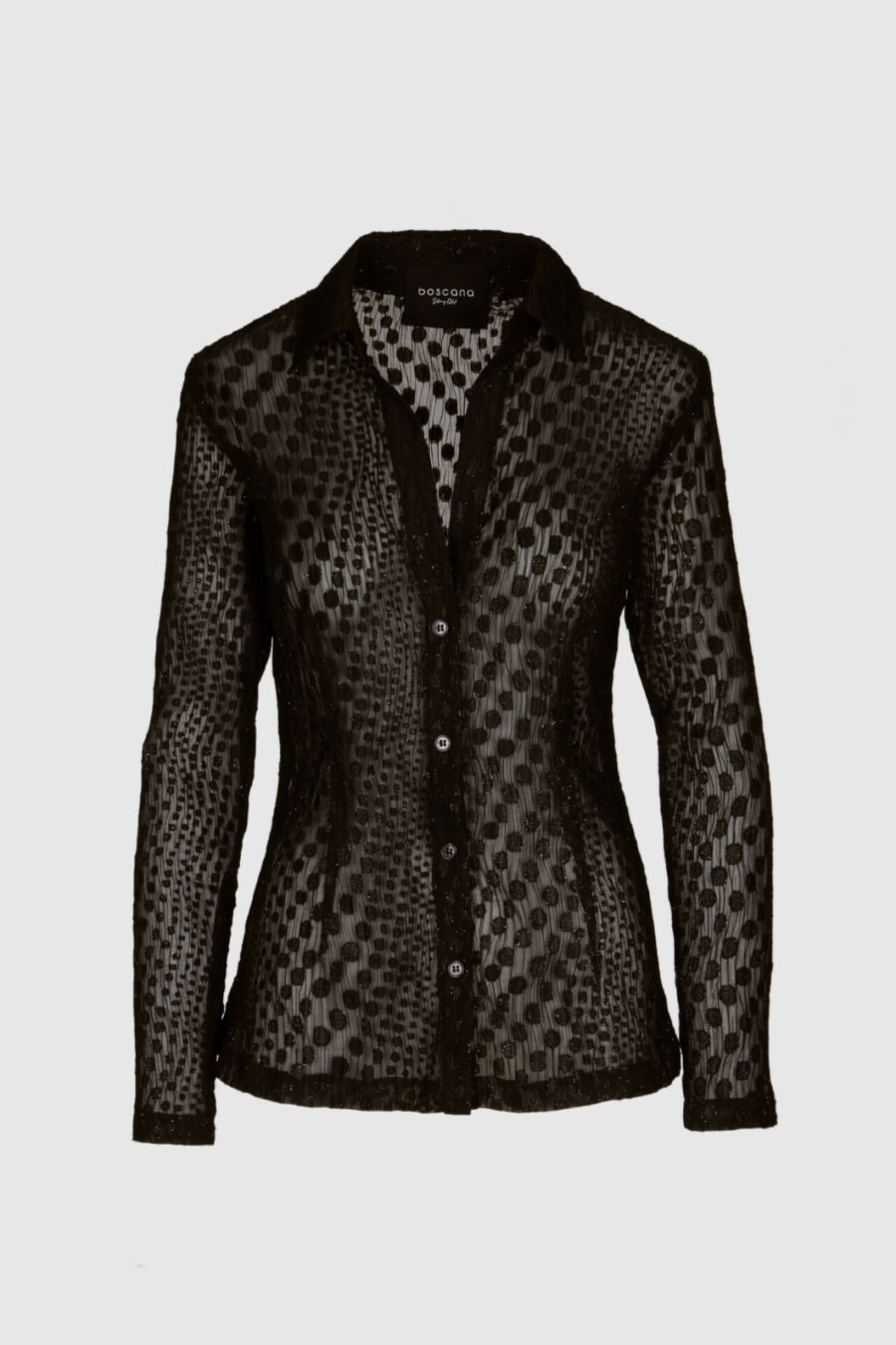 Scharze Bluse mit Muster – Feminine Eleganz mit modernem Fashion-Design