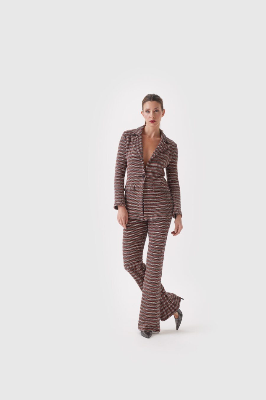 Blazer in pink und schwarz