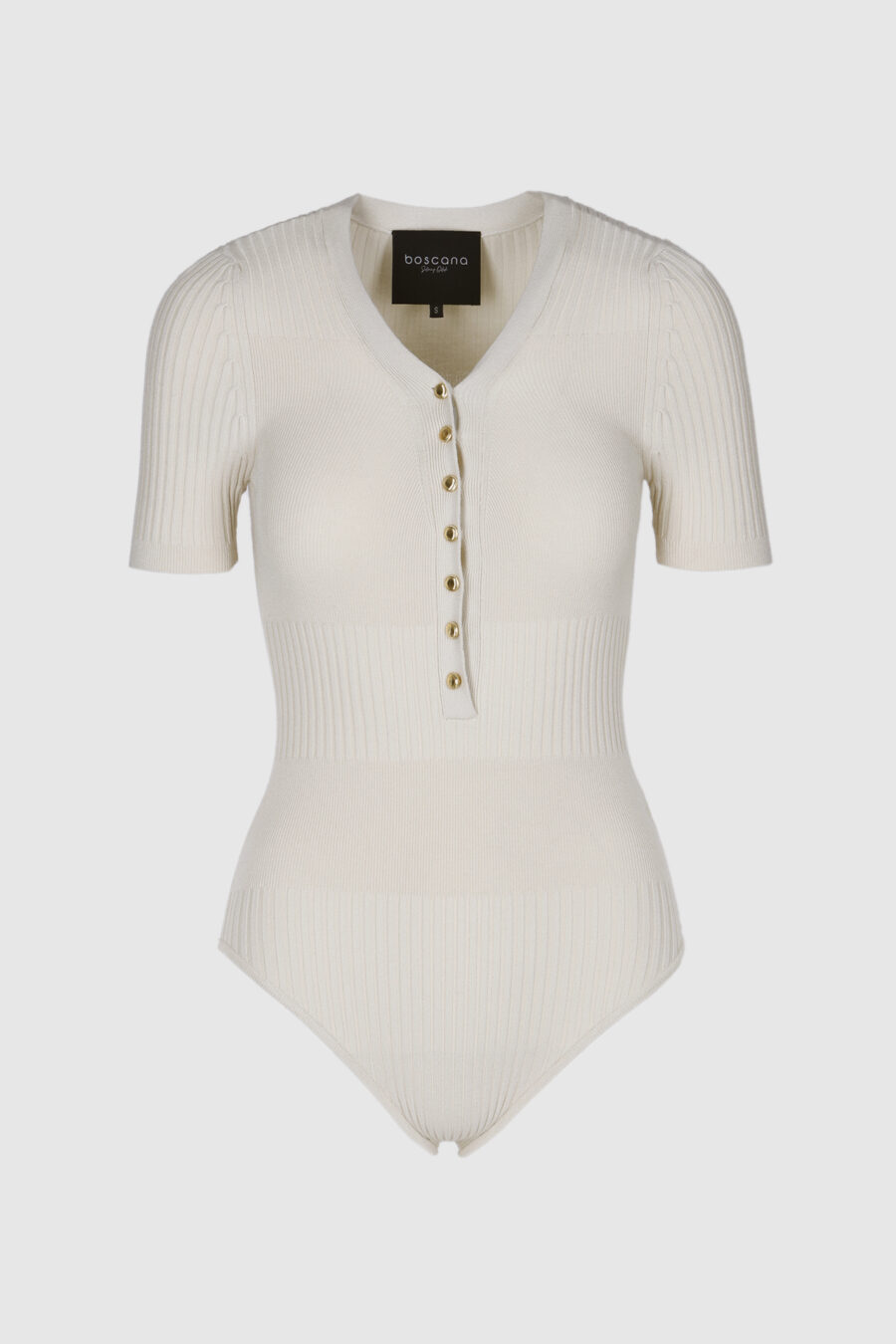 Body, Strickbody, creme