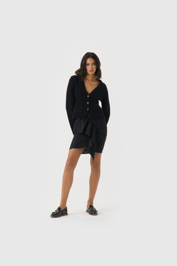 Kaschmir-Strickjacke in Schwarz – Bild 6