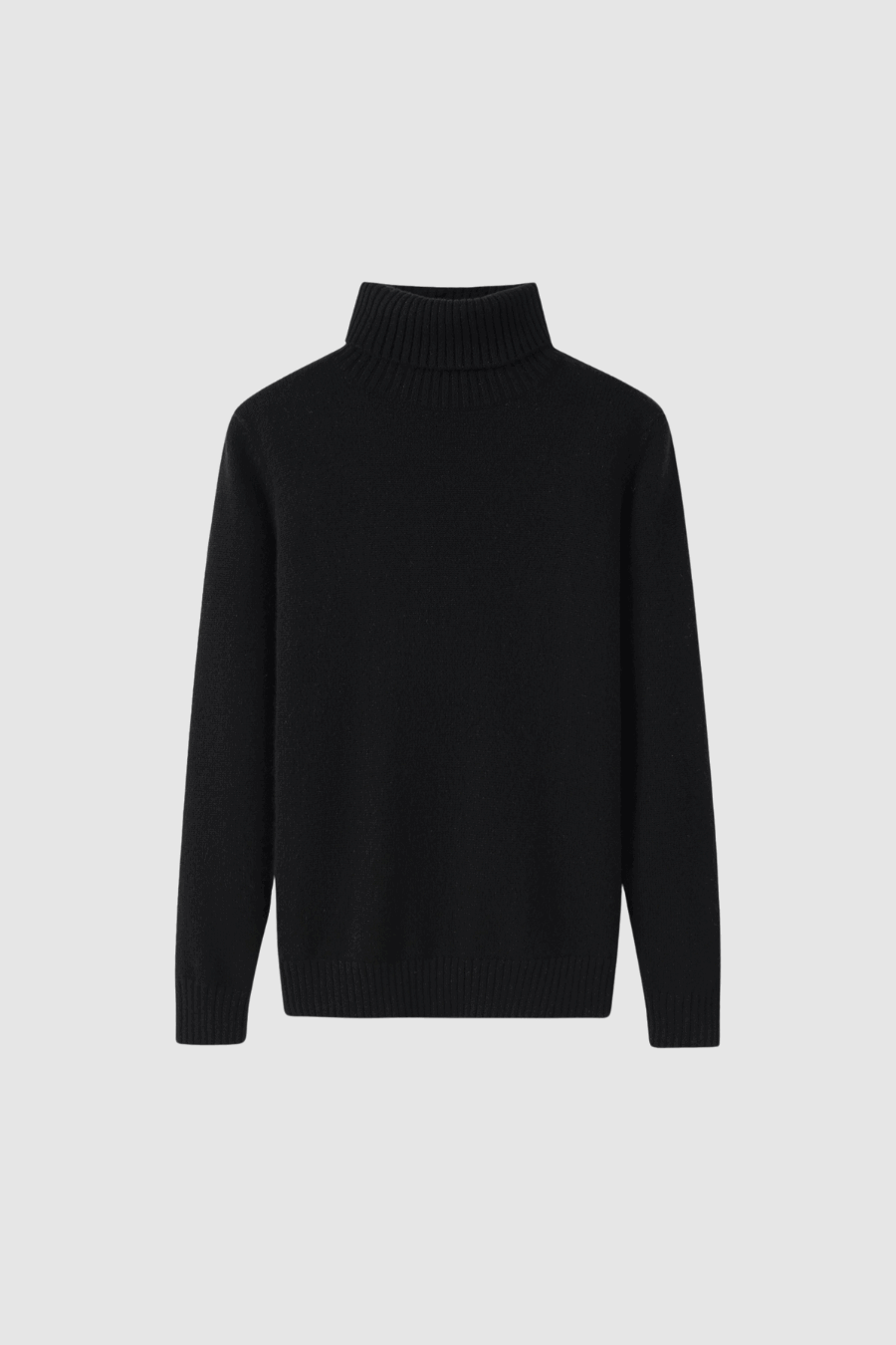 Rollkragenpullover aus Kaschmir in Schwarz