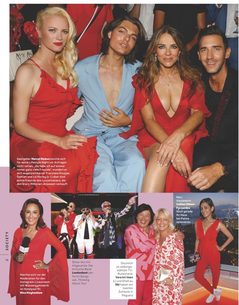 2023 REMUS LIFESTYLE NIGHT Franziska Knuppe Marcel Remus Liz Hurley